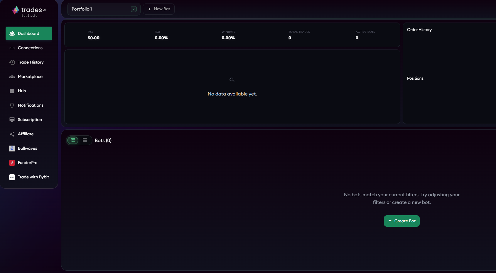 AI 交易平台 TradesAI 实盘记录，不需要任何代码轻松上手操作。