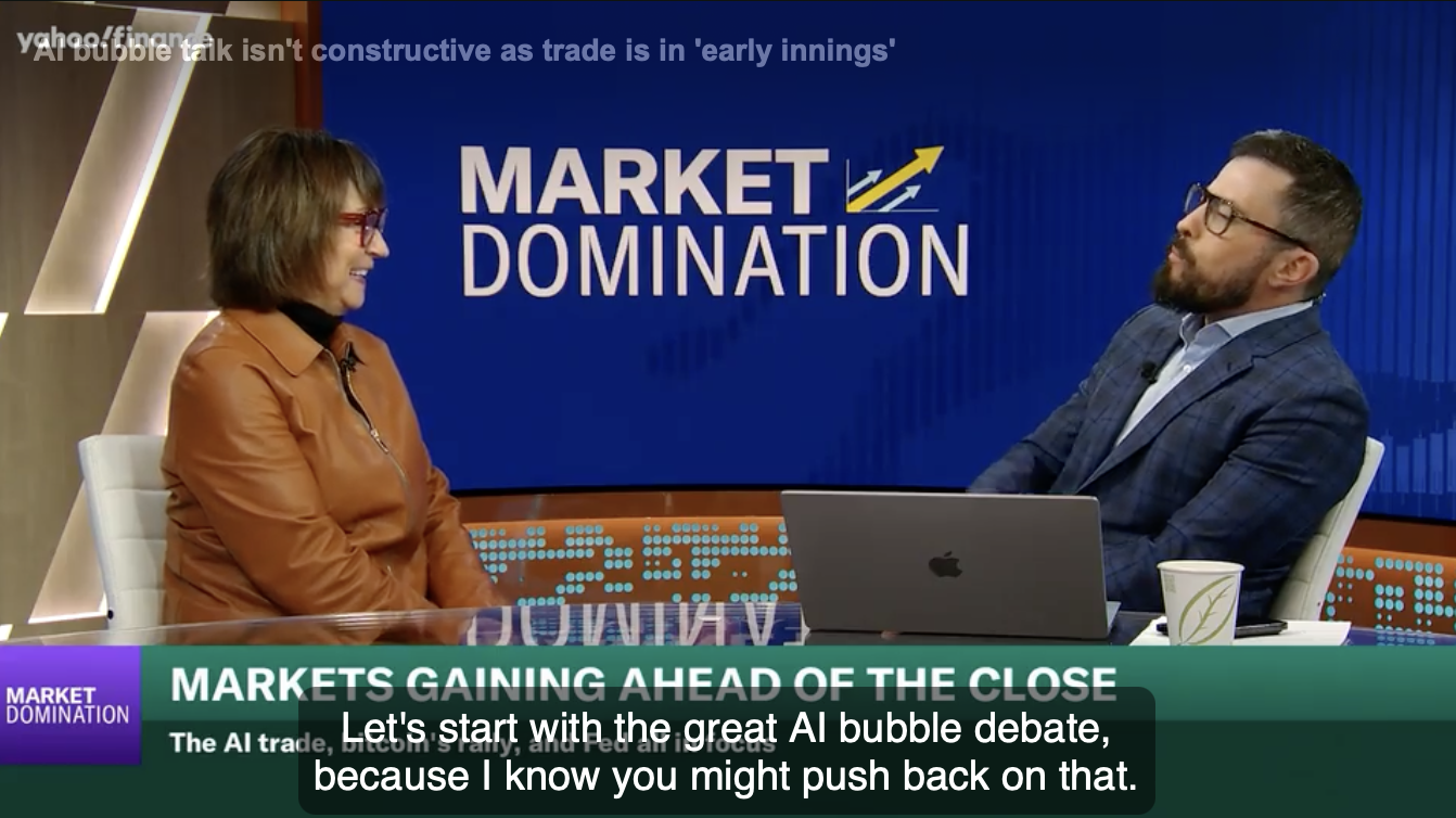 关于AI泡沫的讨论毫无意义，因为该行业还处于“早期阶段”