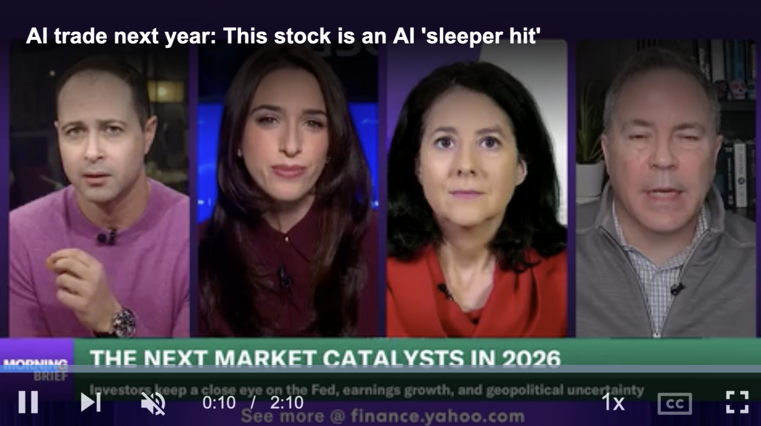 明年的AI交易：这只股票是AI的“卧铺”